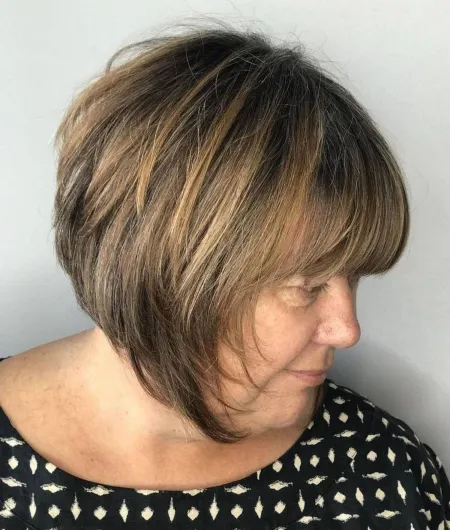 Short Feathered Cut with Bangs
