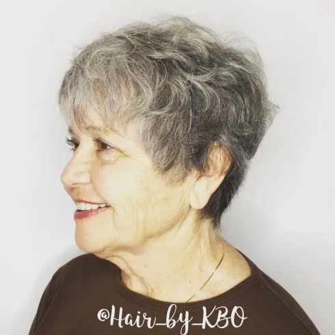 Short Feathered Hair