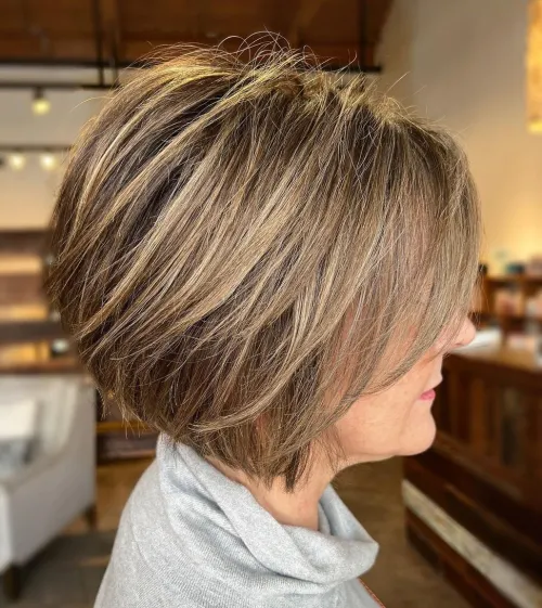 Short Hair with Beautiful Brunette Balayage