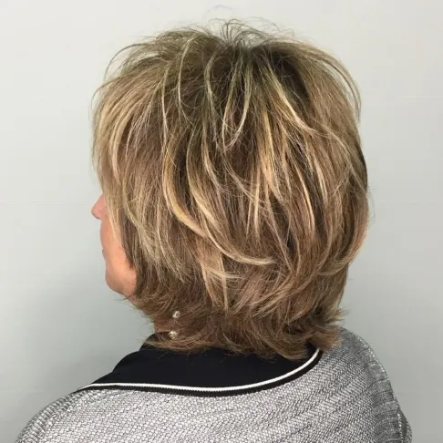 Short to Medium Feathered Cut