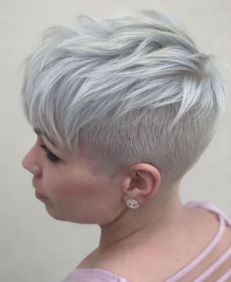 Silver Undercut with Long Choppy Layers