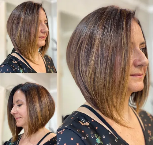 Stacked Angled Bob