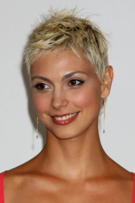 Super Short Pixie with Darkened Roots