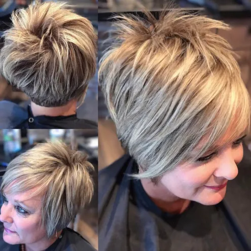 Tapered Pixie with Spiky Crown