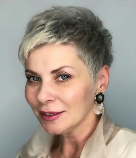 Textured Blonde Pixie Crop