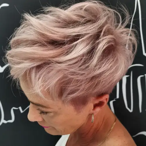 Textured Pastel Pink Pixie