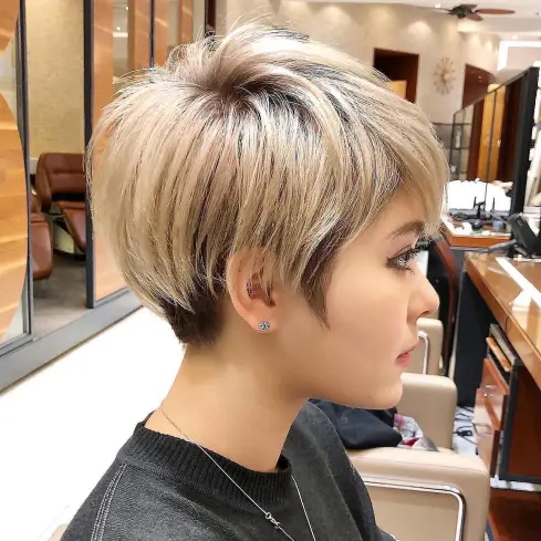 Undercut Pixie with Shadow Roots