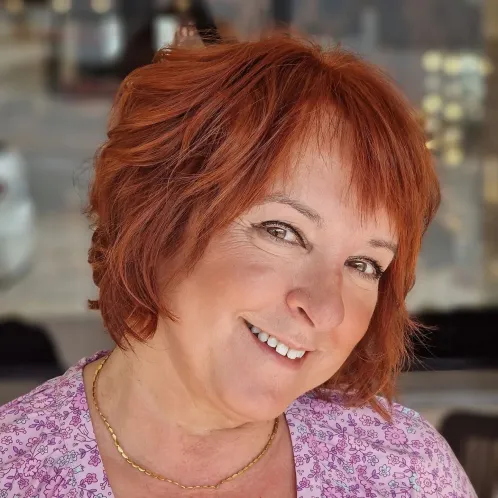 Vibrant Copper Short Shag Haircut