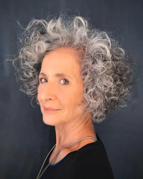 Voluminous Curly Bob