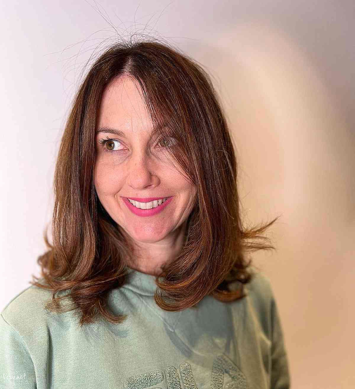 beautiful shoulder length hair for ladies over 50