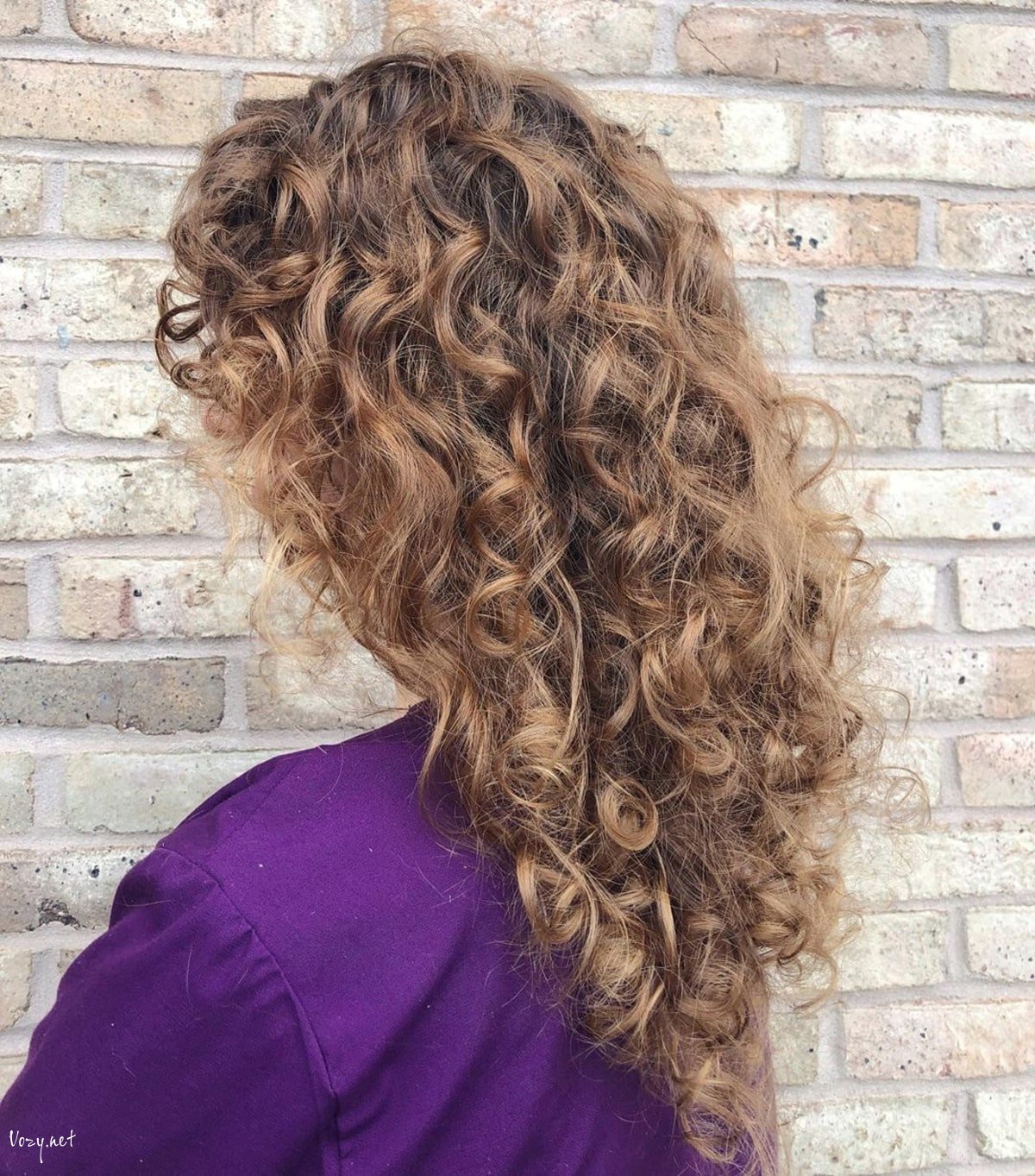 big loose spiral perm curls for thick hair