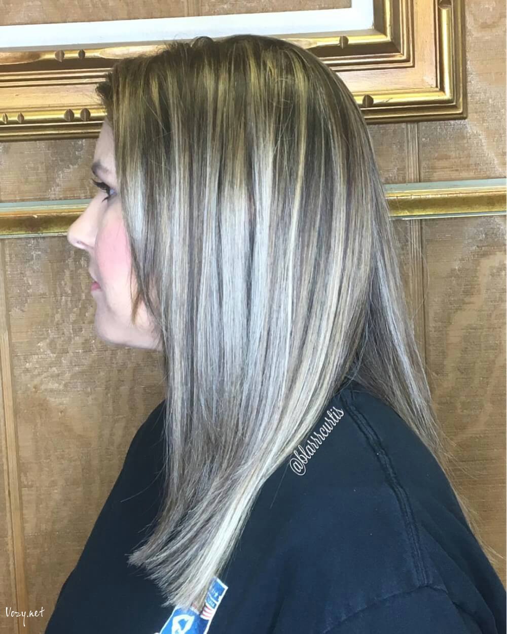 blended colored hair