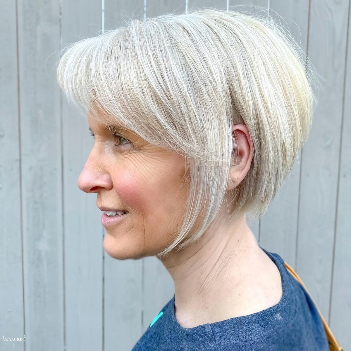 bob hairstyle for women over 50 with layered thin hair