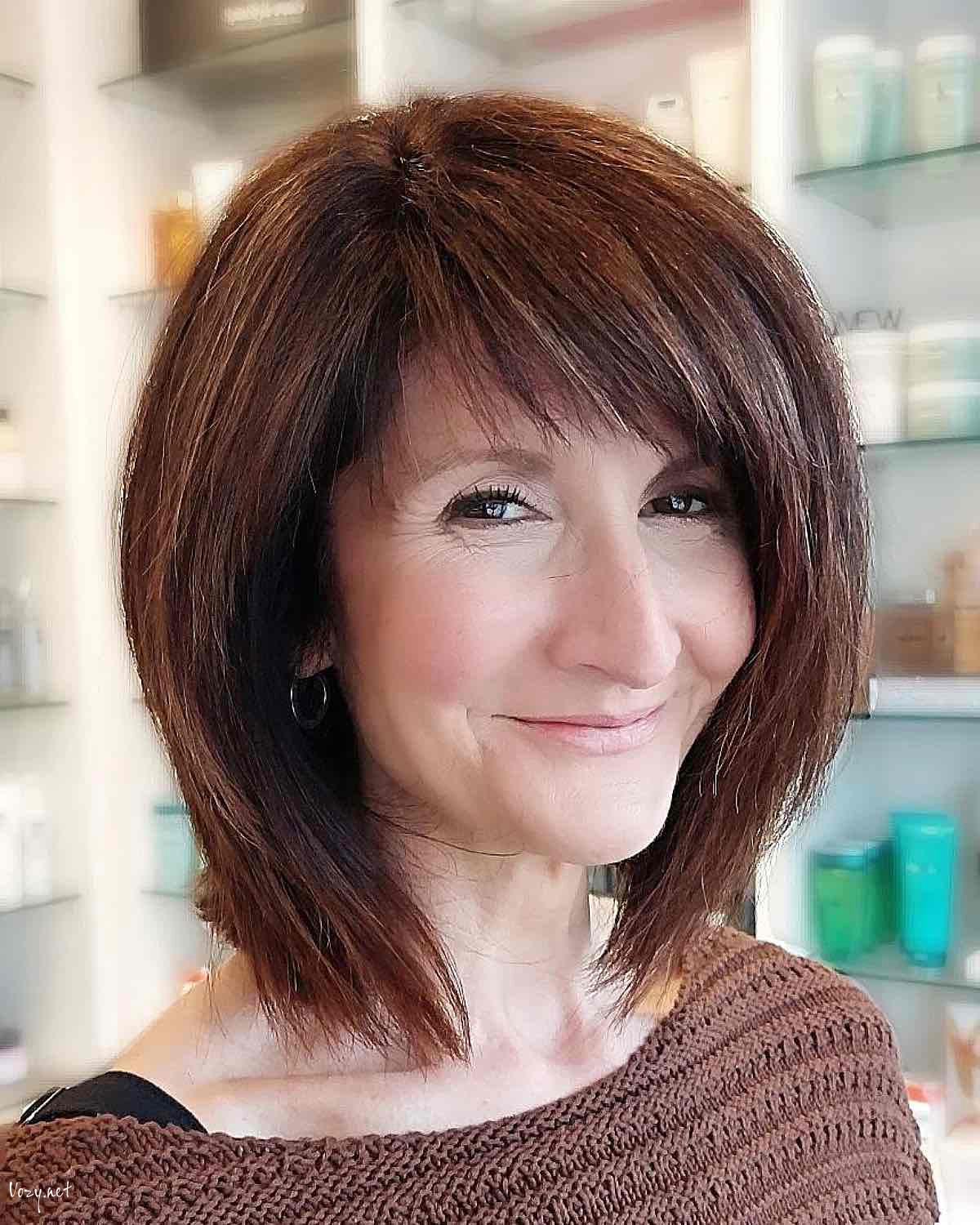 choppy and layered bob for older ladies over fiftywebp