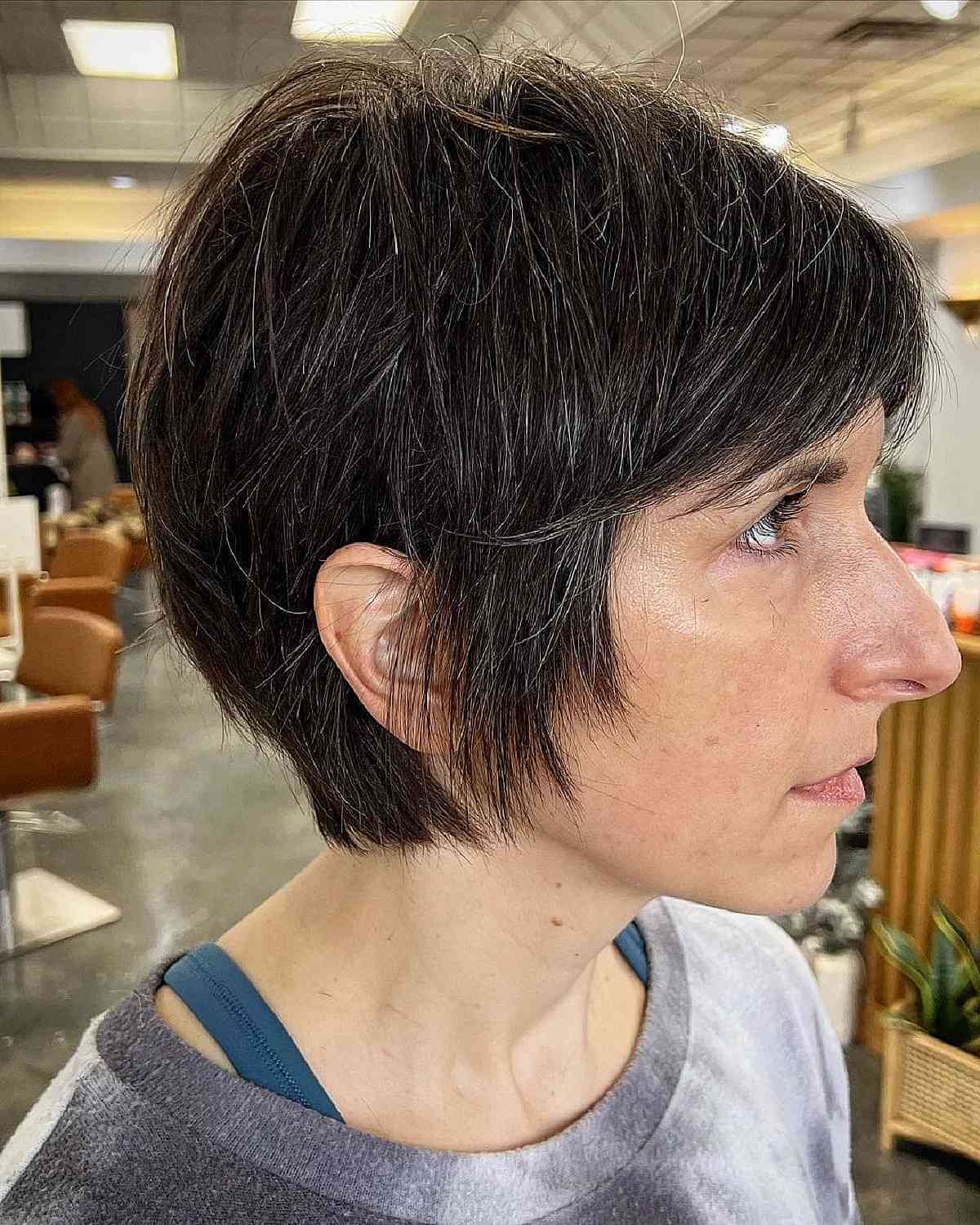 choppy razor cut for women over 50