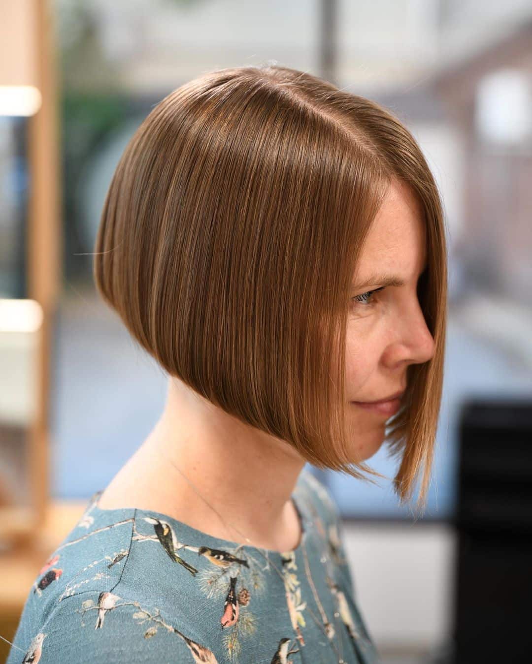 classic straight bob cut in your 50s 1