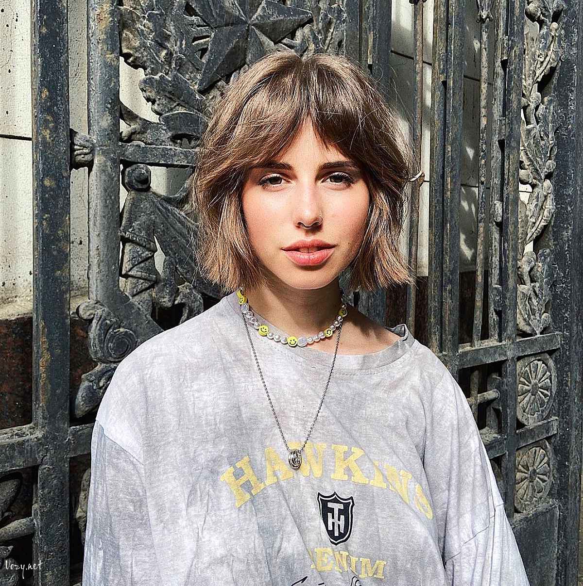 curtain bangs for short haircut