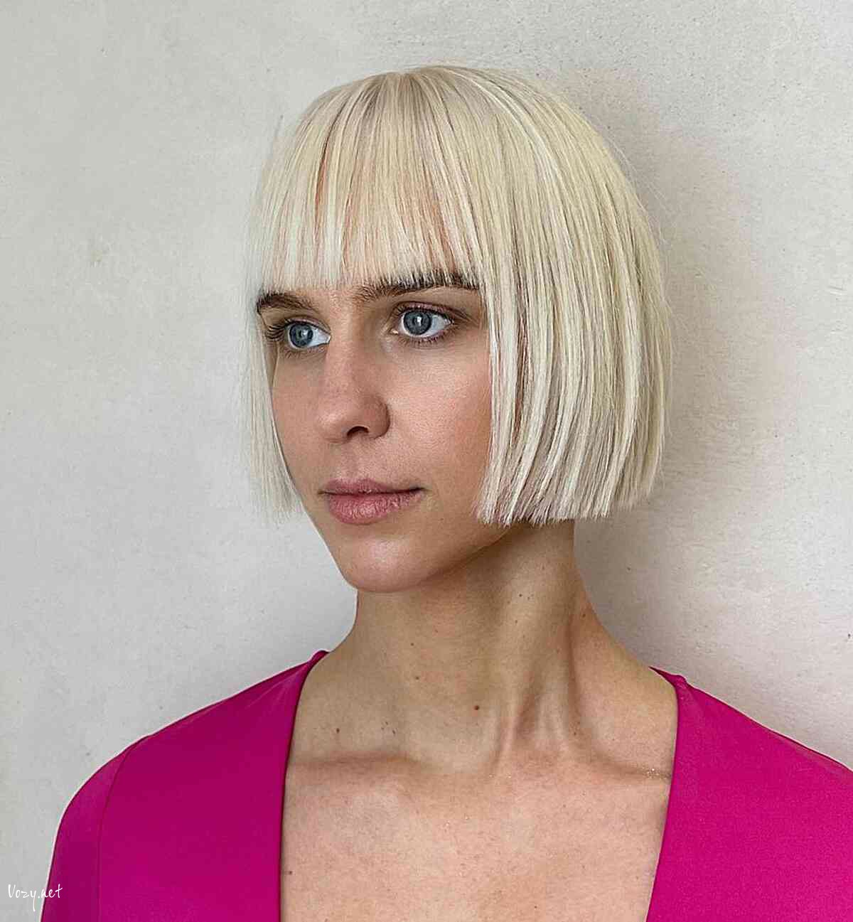 cute blunt cut bob for fine thin hair