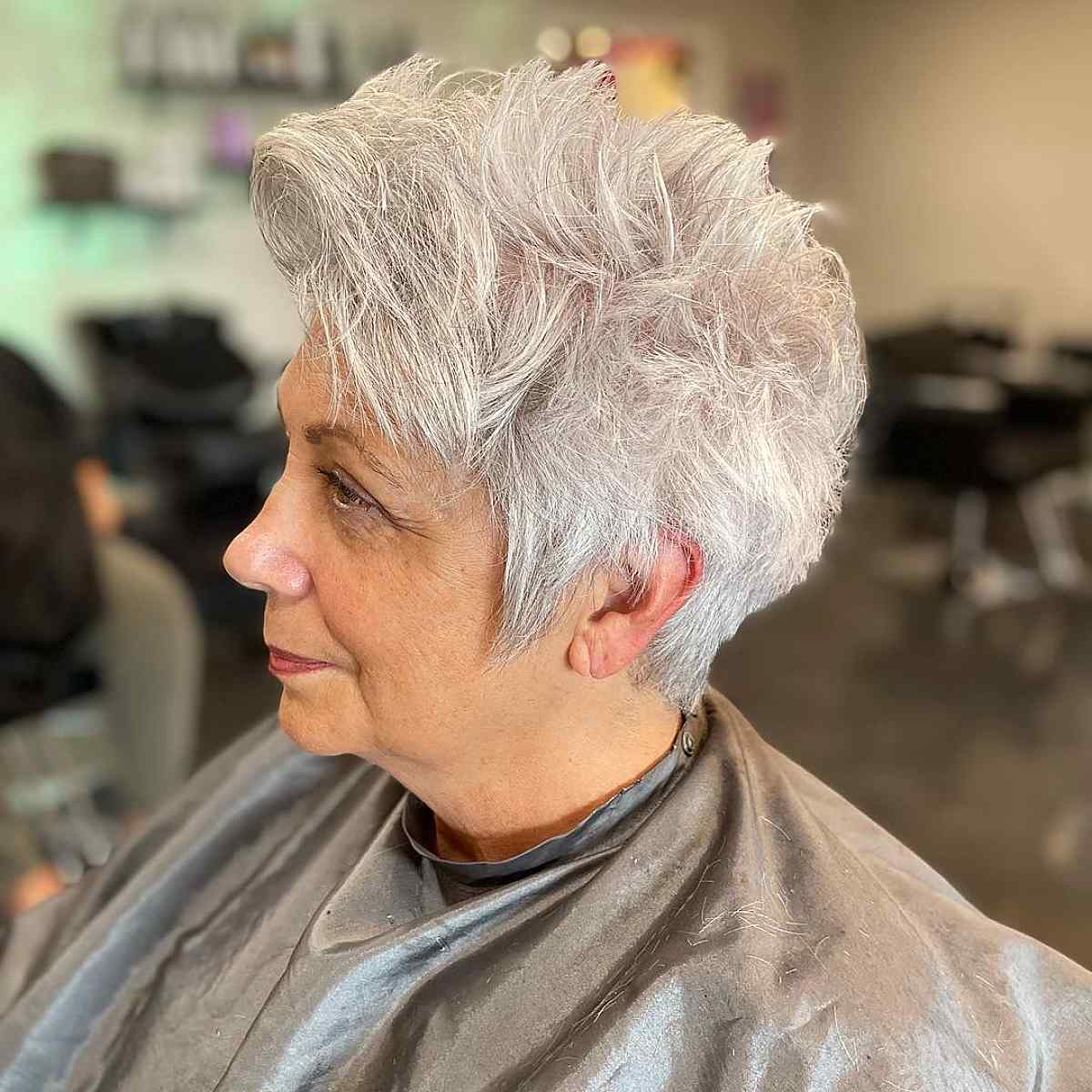 edgy pixie for older women