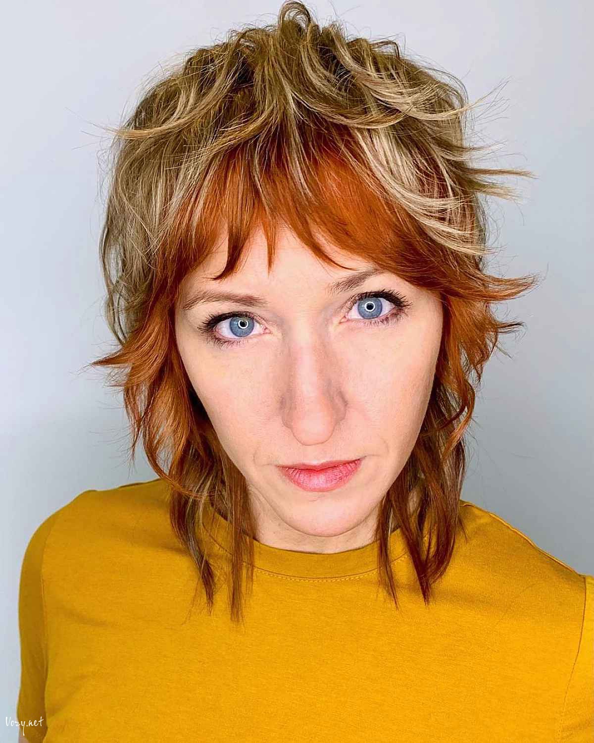 edgy shaggy mullet