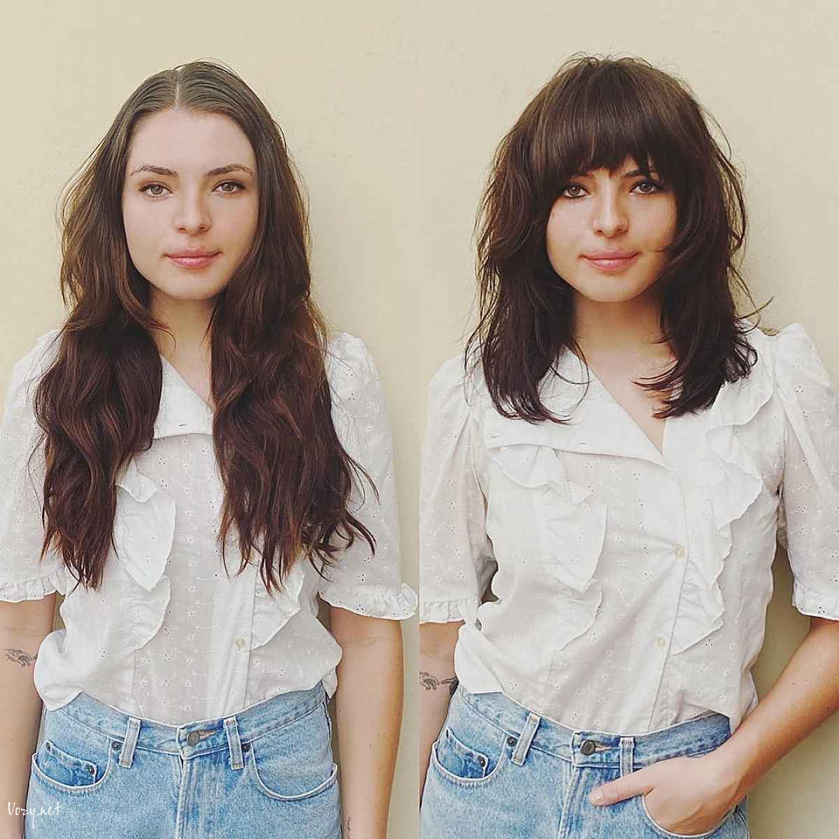effortless textured shag haircut for women