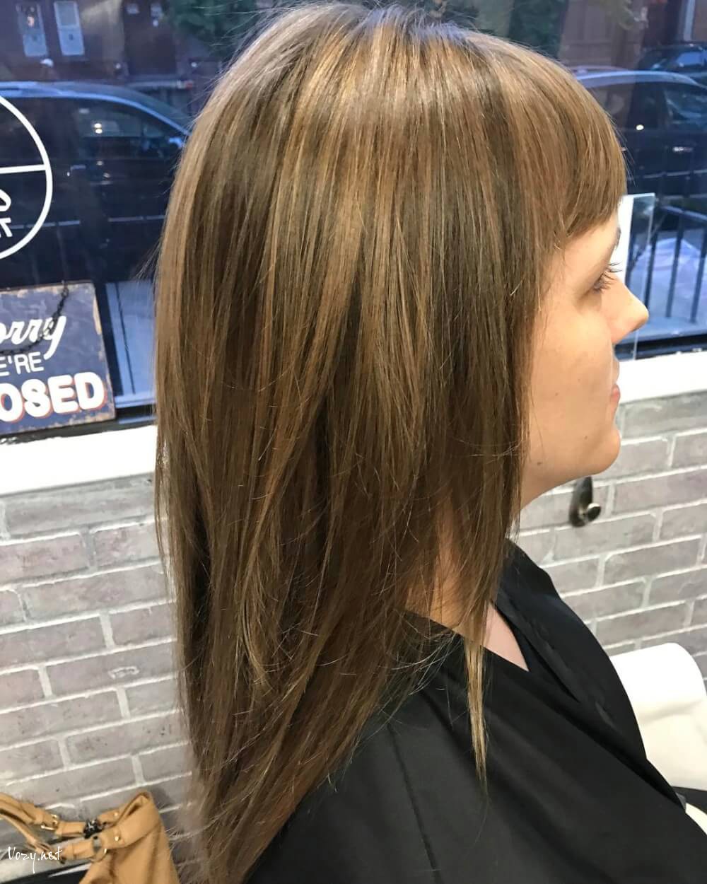 fine and layered hairstyle