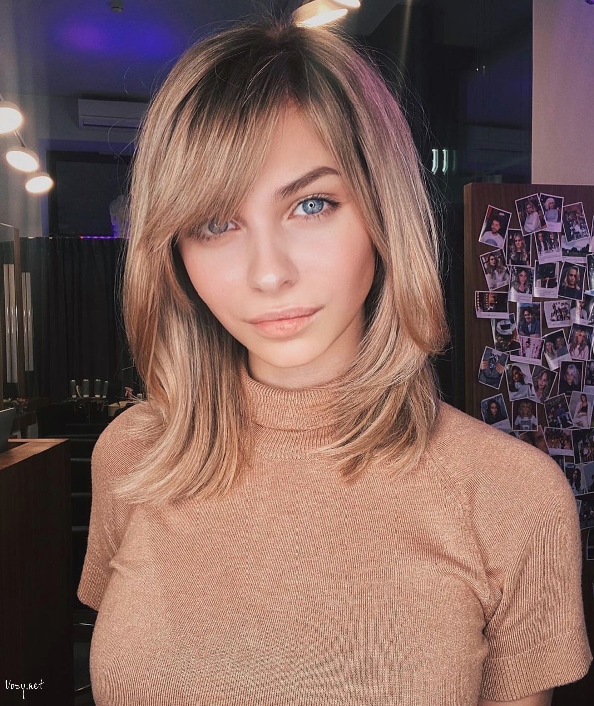 fine hair with a side fringe 1