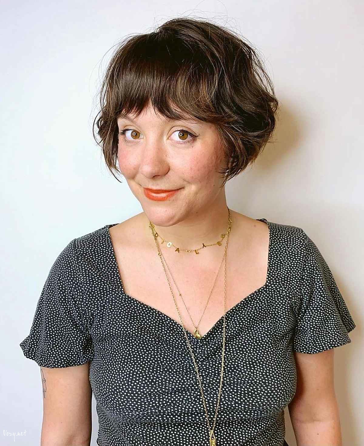 french bob with bardot style bangs