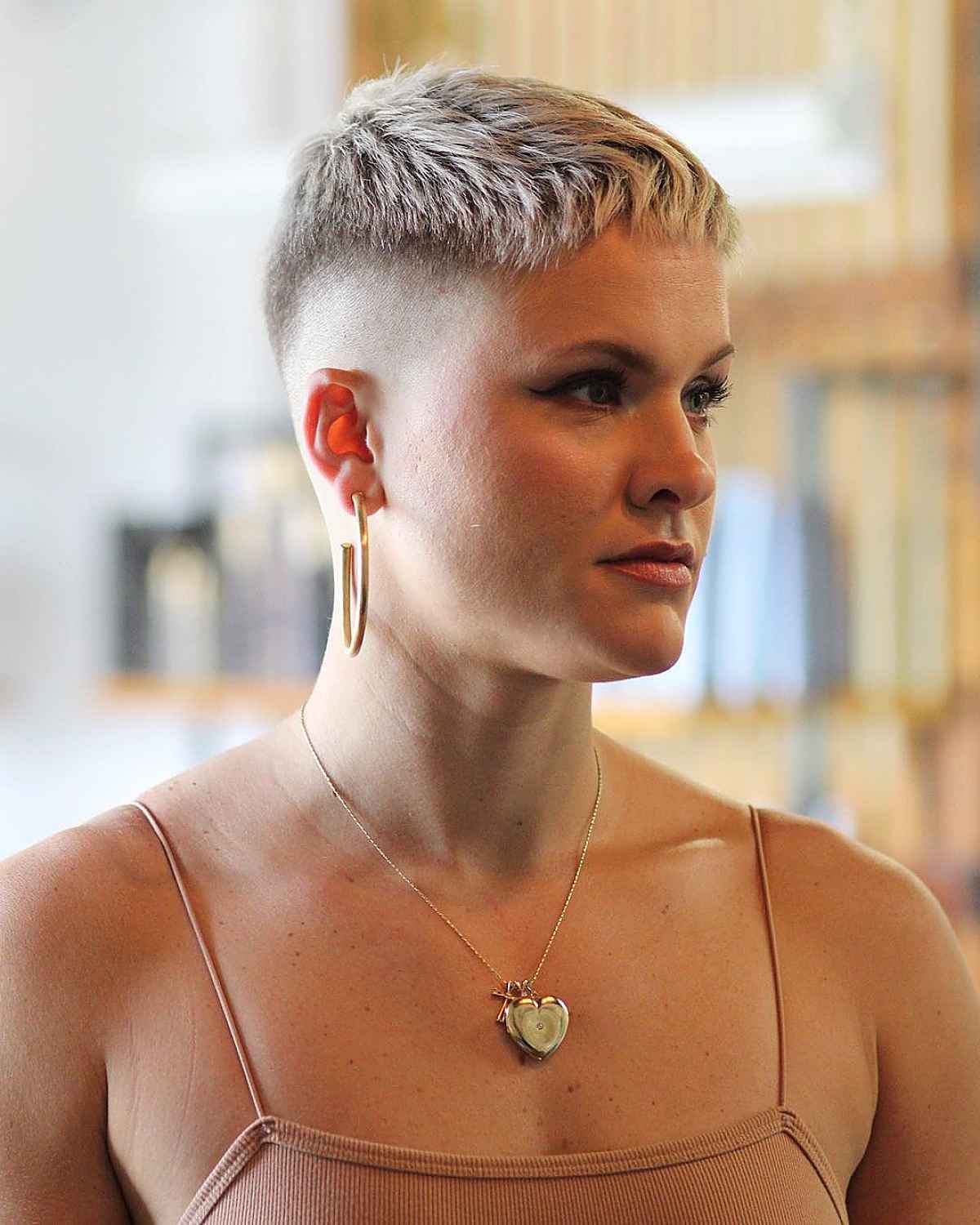 fun and sassy pixie haircut for 40 year olds