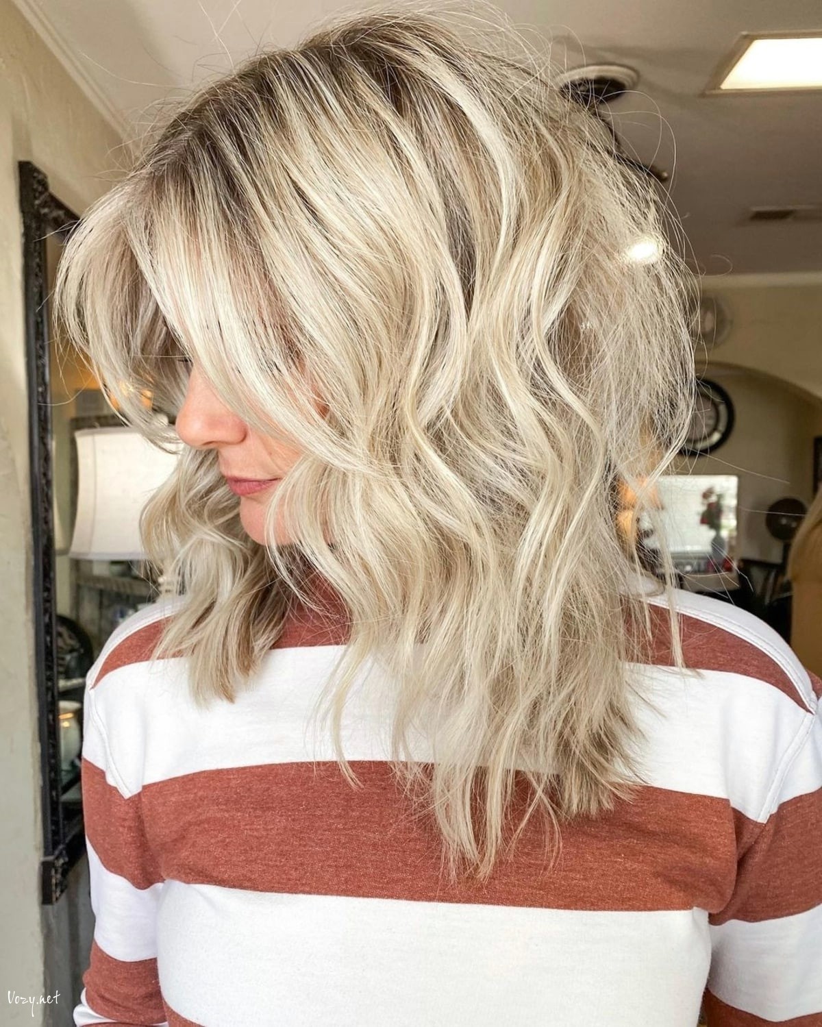 heavily layered shaggy hair 1