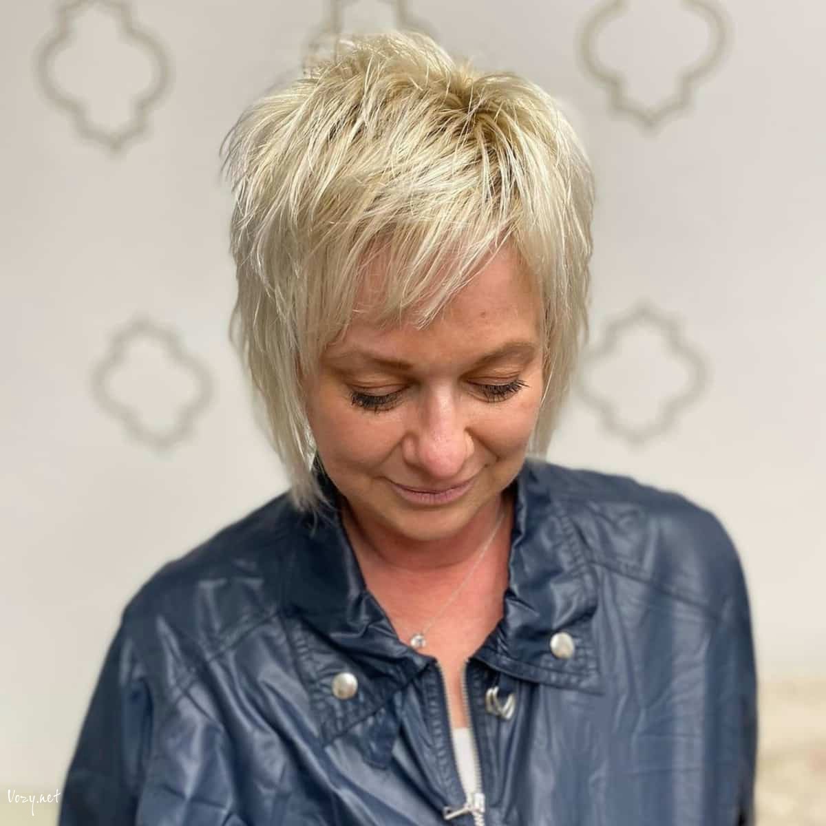 layered short hair for women over 60 1