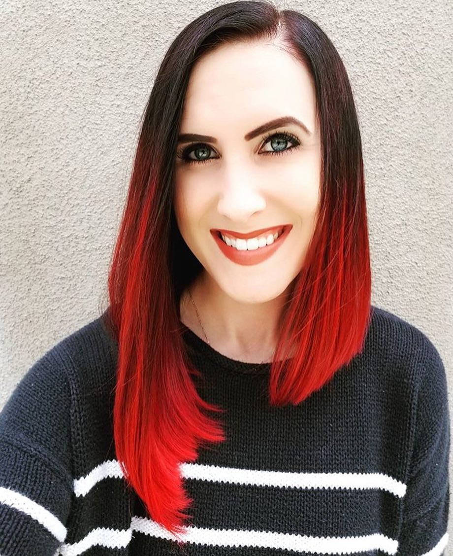 long asymmetric cut