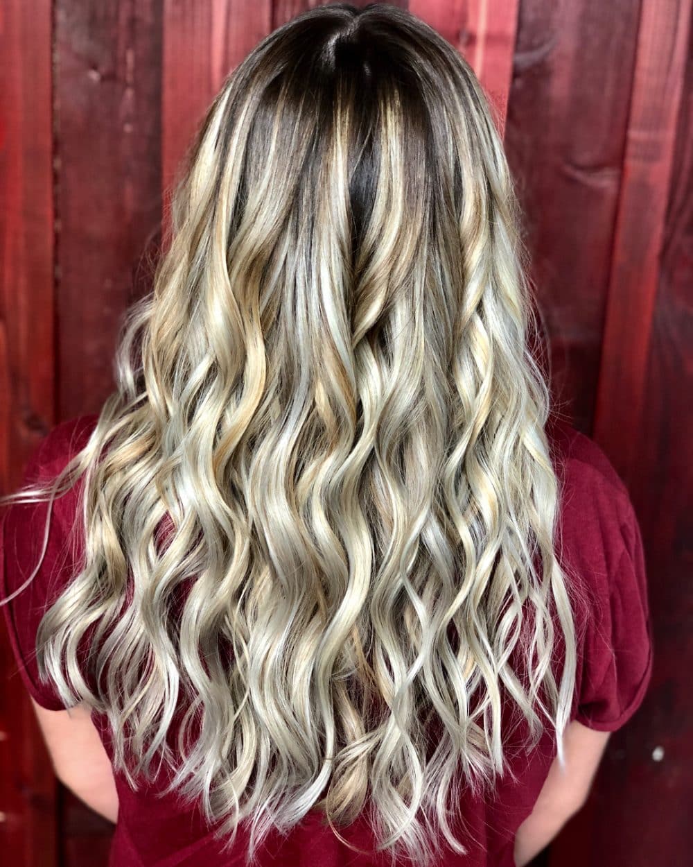 long messy beachy hair