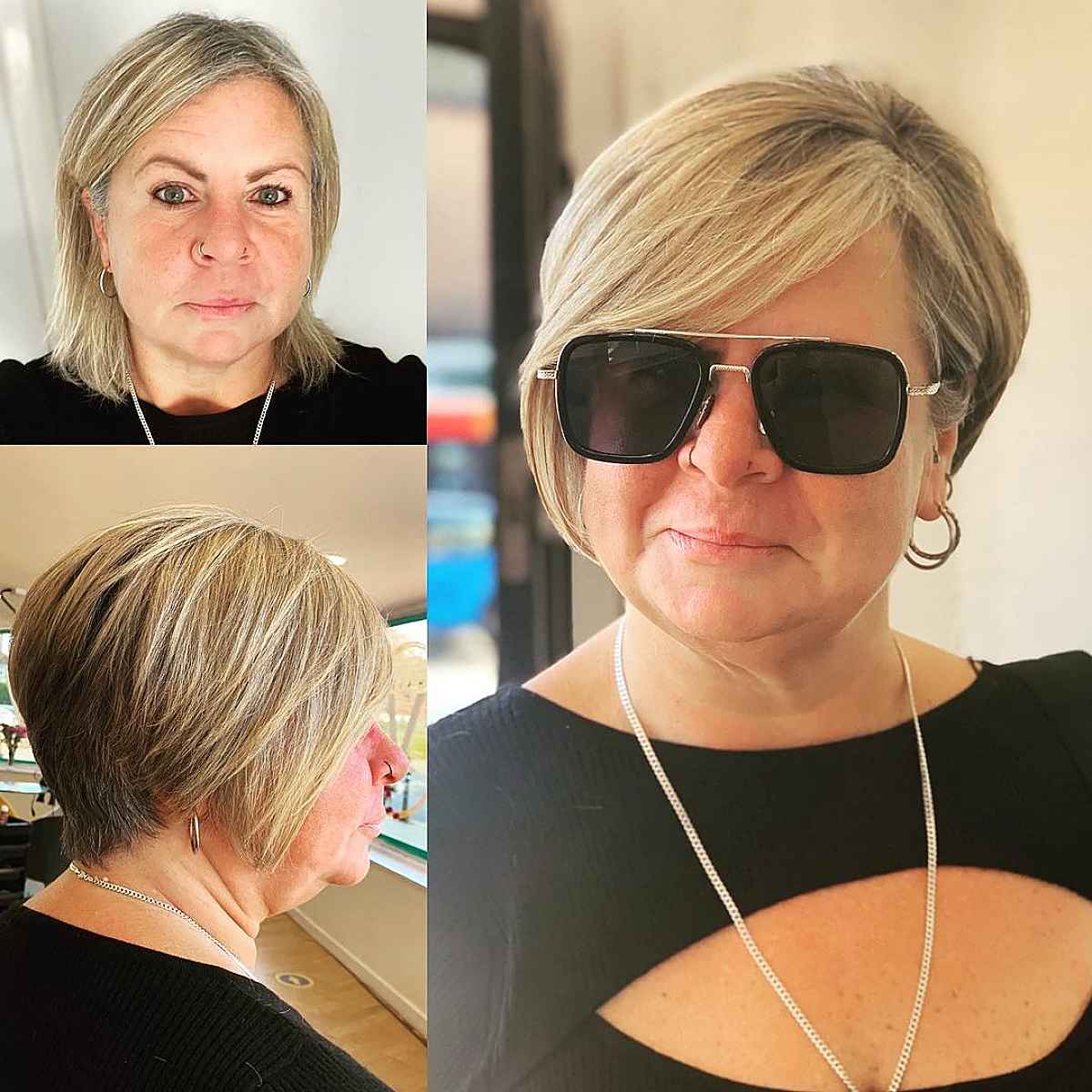 long pixie bob for women past their fifties and overweight