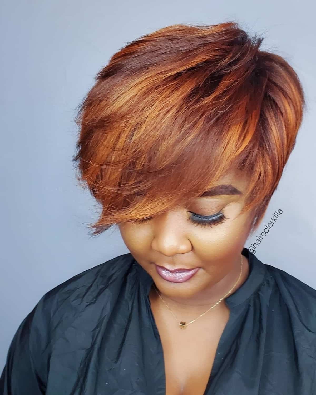 longer pixie for black women with straight hair
