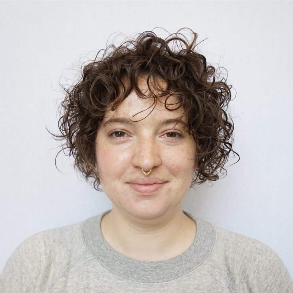 loose perm short hair