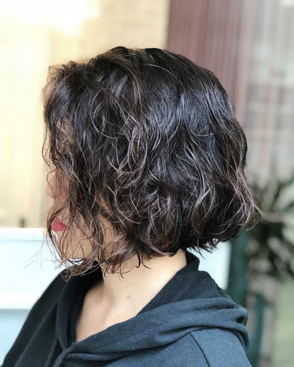 loose wave short hair perm