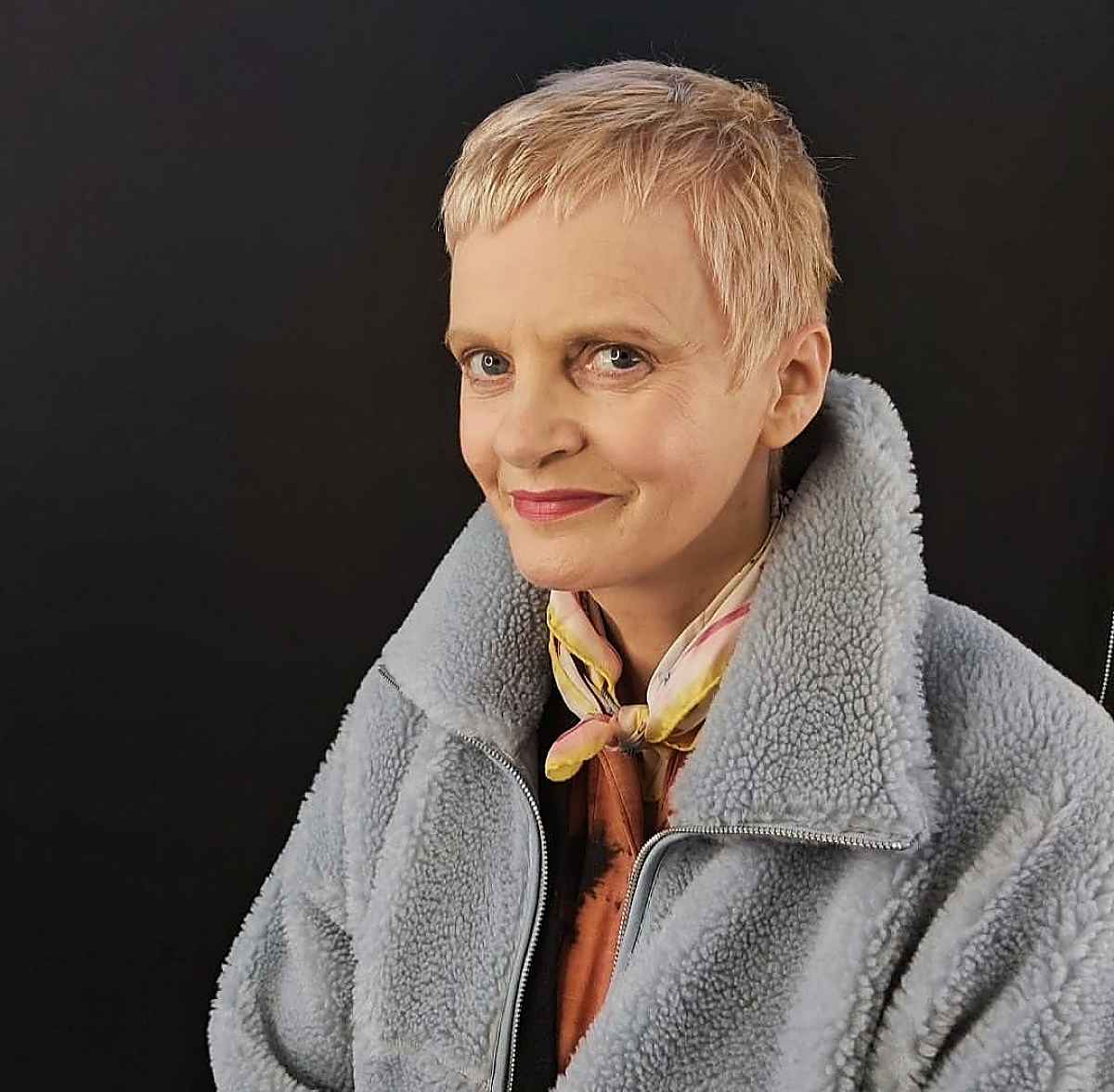 low maintenance pixie crop for women over 50 years old with thin hair