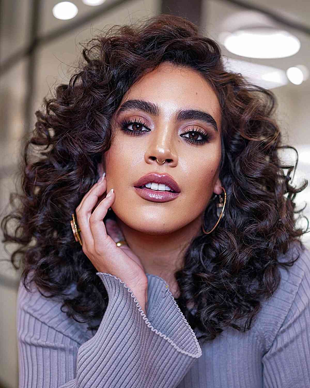 medium beautiful soft touchable curls