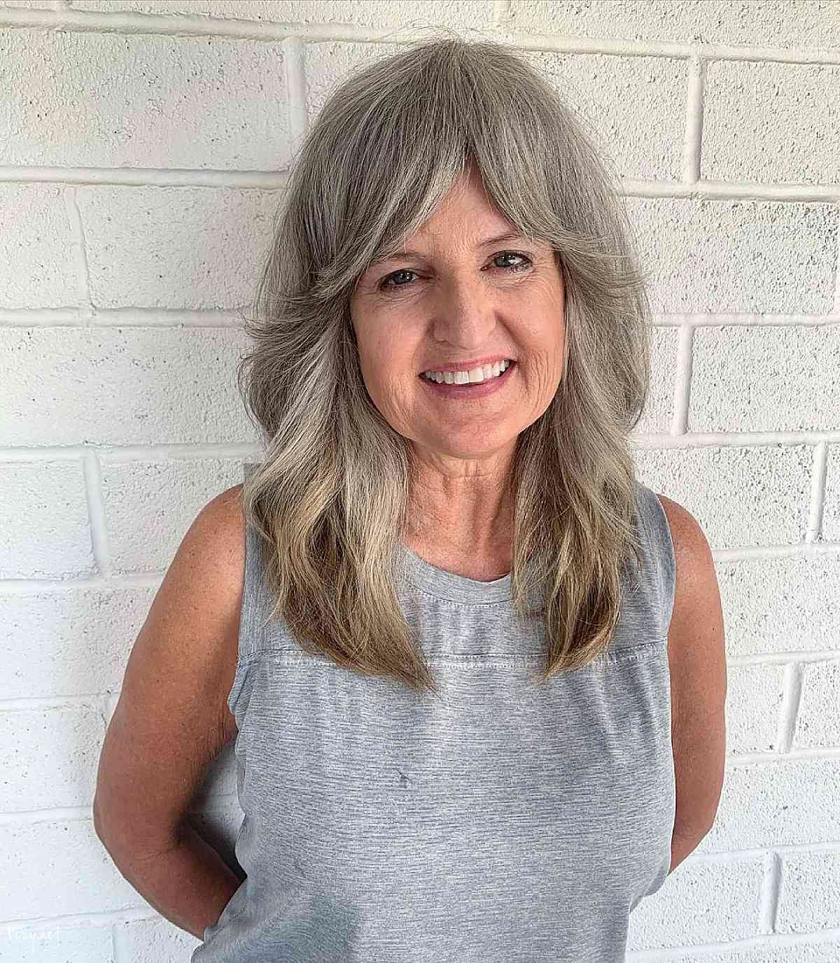 medium length shag for women over 50