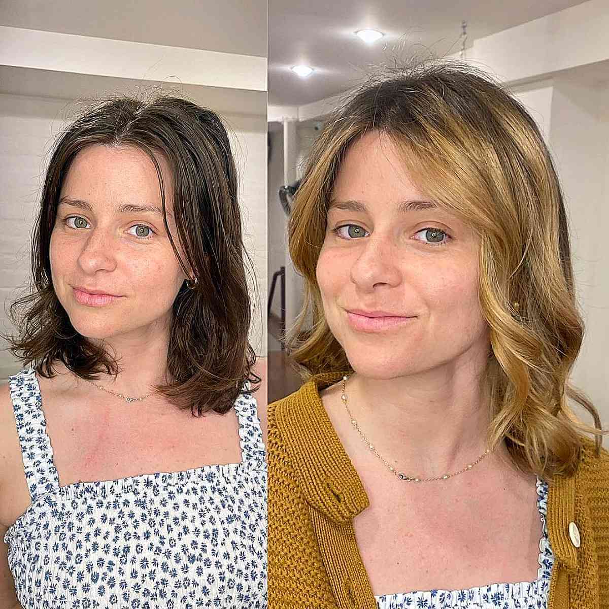 medium length wavy hair
