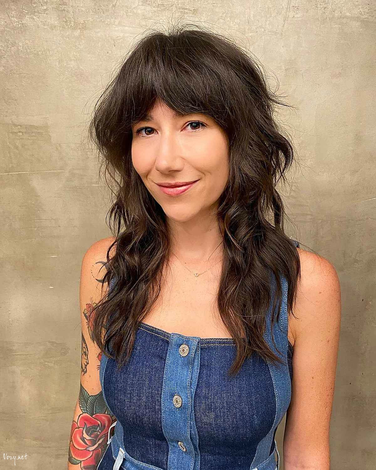 messy wolf haircut