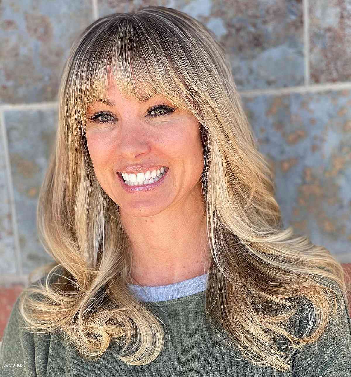 mid length cut with long layers