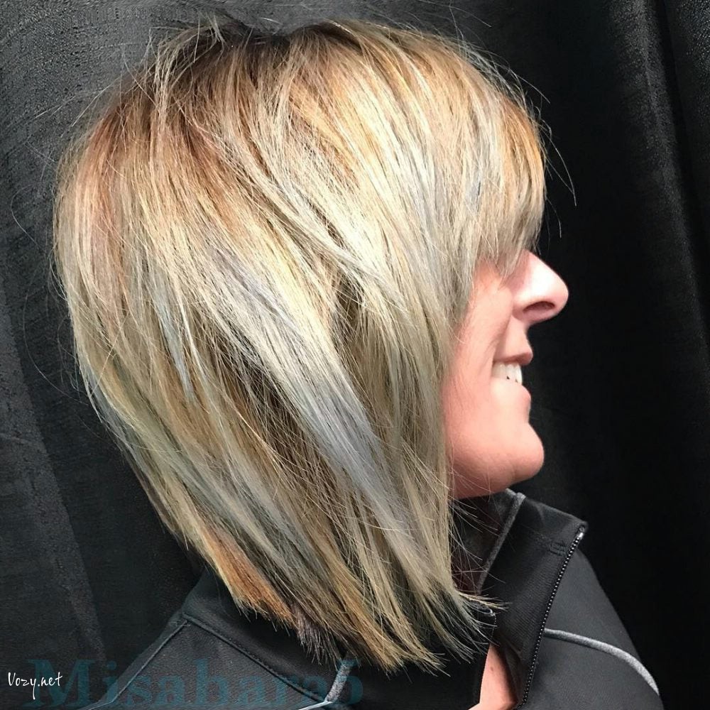 modern short a line shag haircut