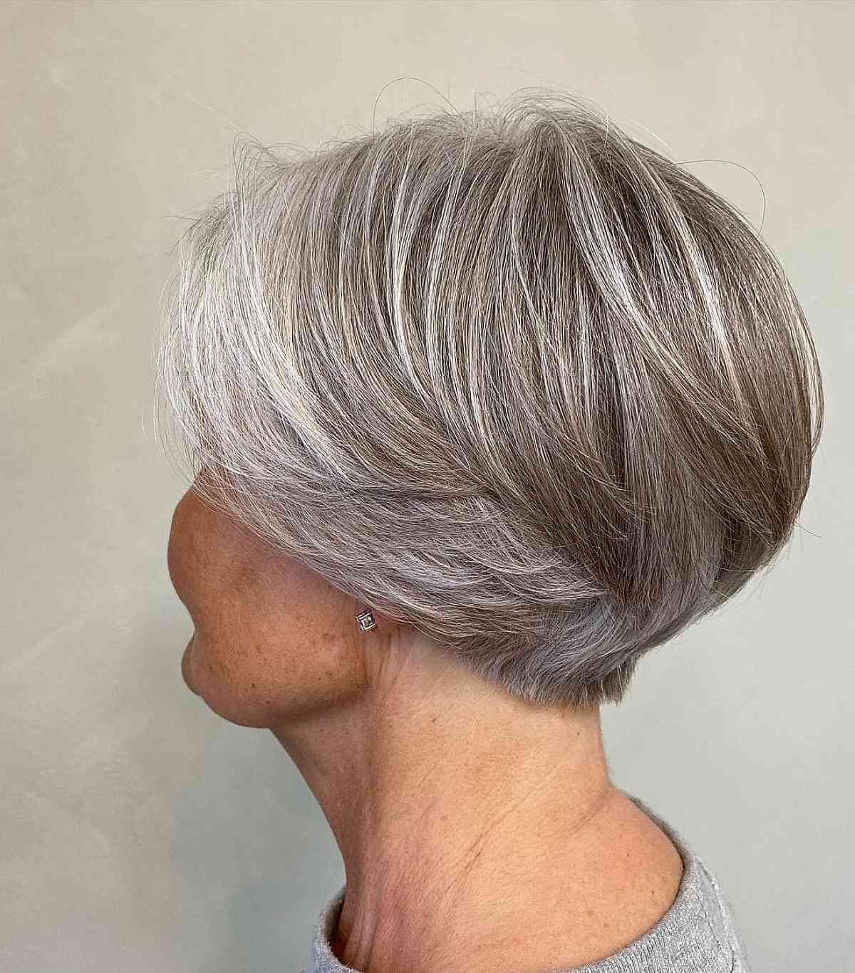pixie bob on salt and pepper fine hair on ladies over 50