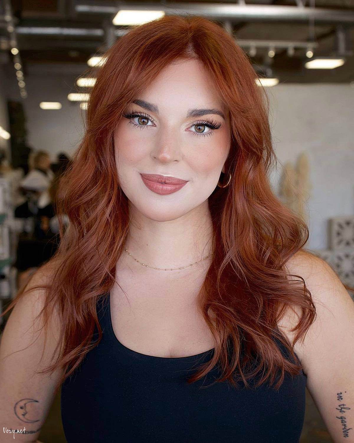 pretty dark copper fine hair