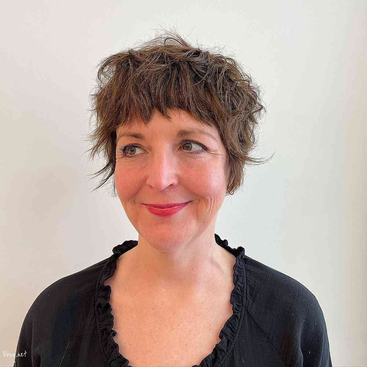 razored shaggy pixie cuts for over 60