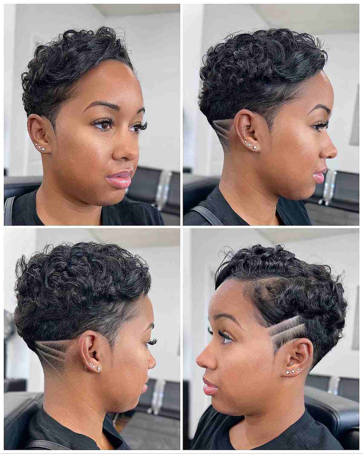 relaxed pixie with designs for black women