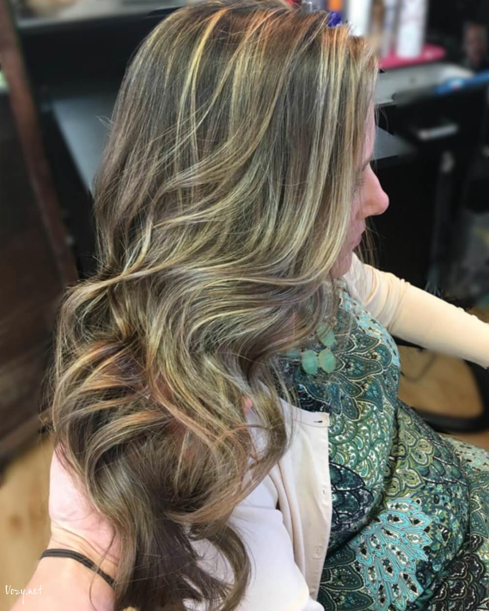 sandy colored hair