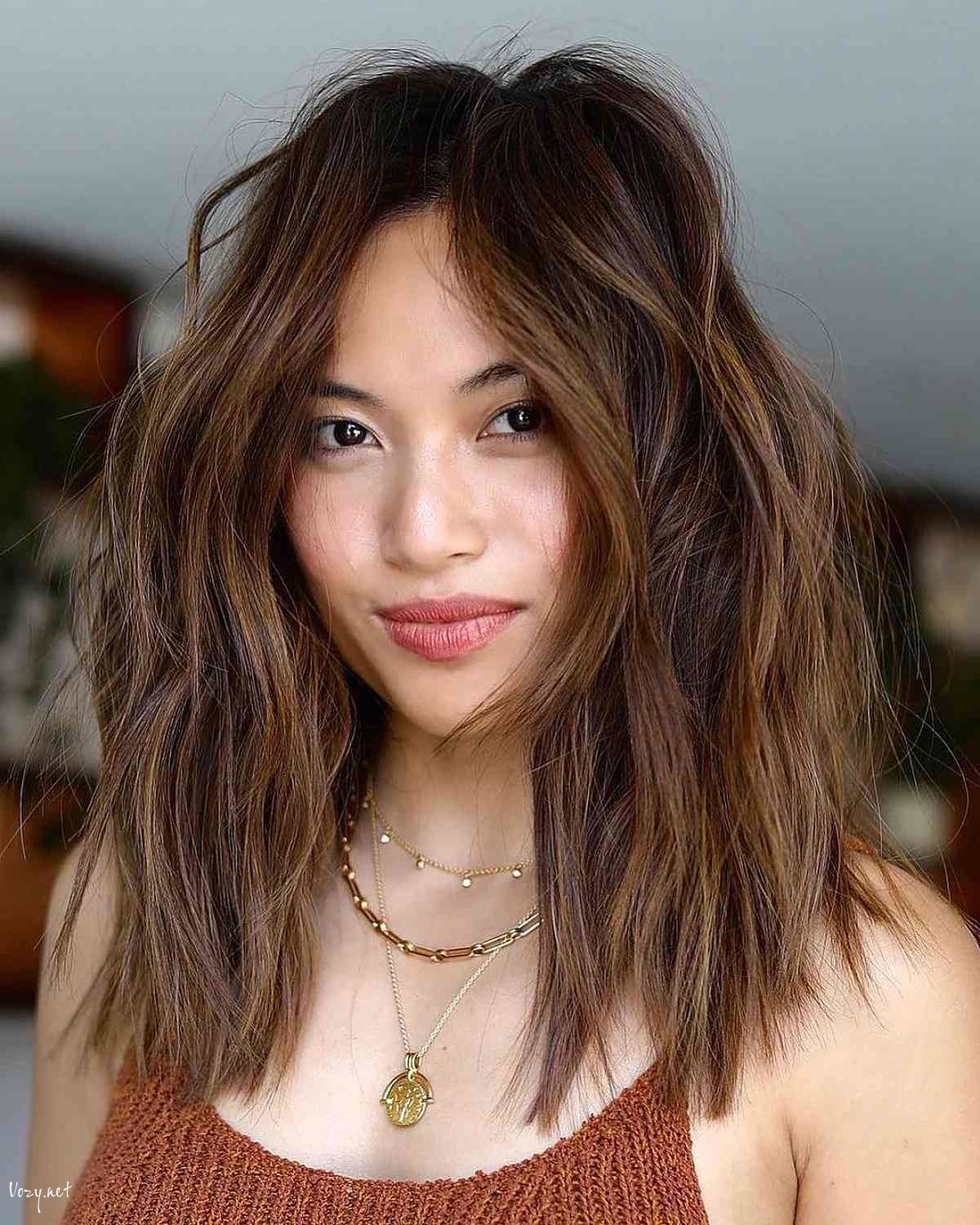 shaggy blunt bob cut for thick hair hairstyle 1